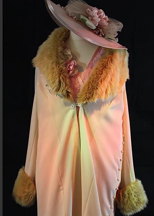 Titanic First Class day dress 1912 Edwardian fur trim outfit